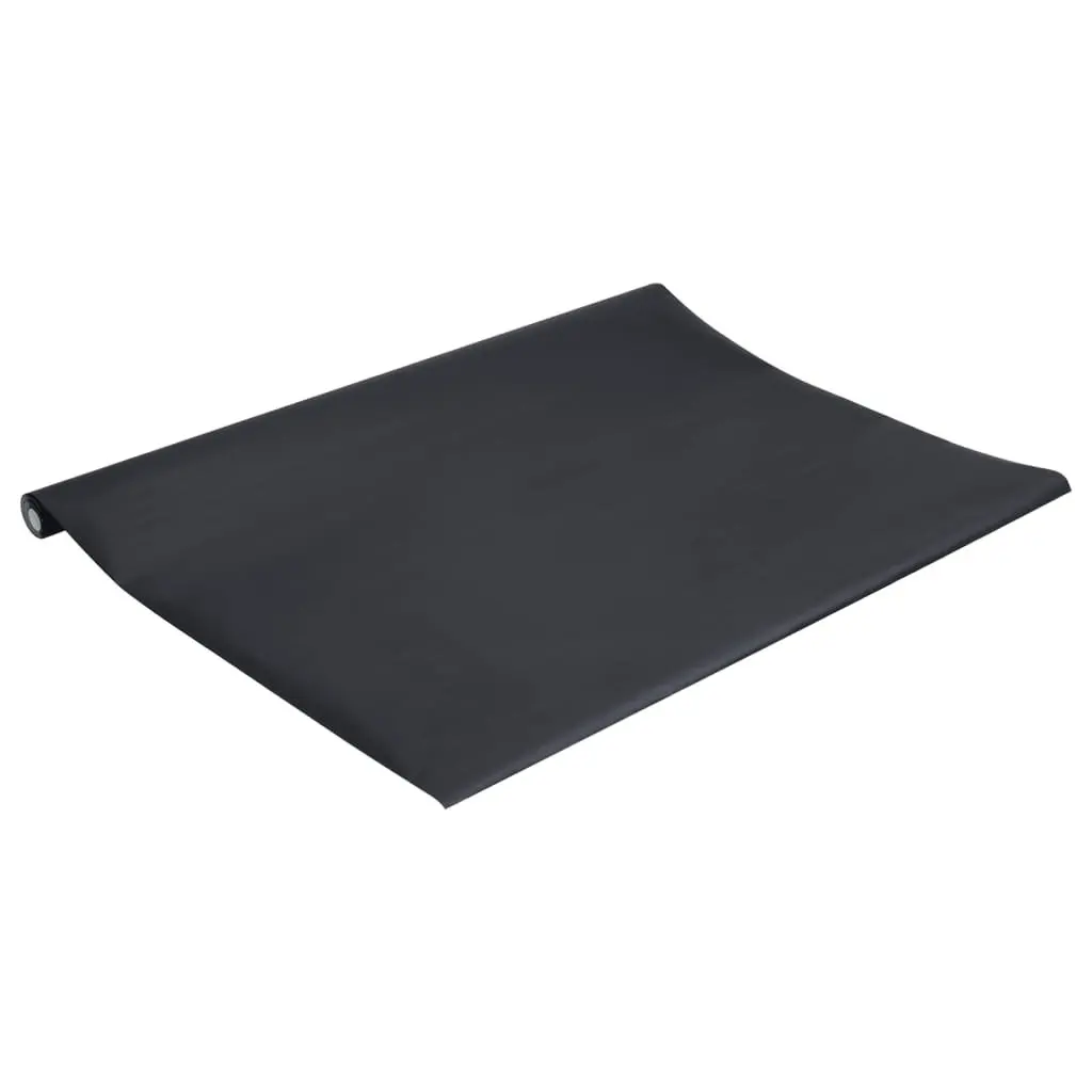 Self-Adhesive Matte Black Furniture Sticker Vinyl Wrap 90x500cm DIY Protection
