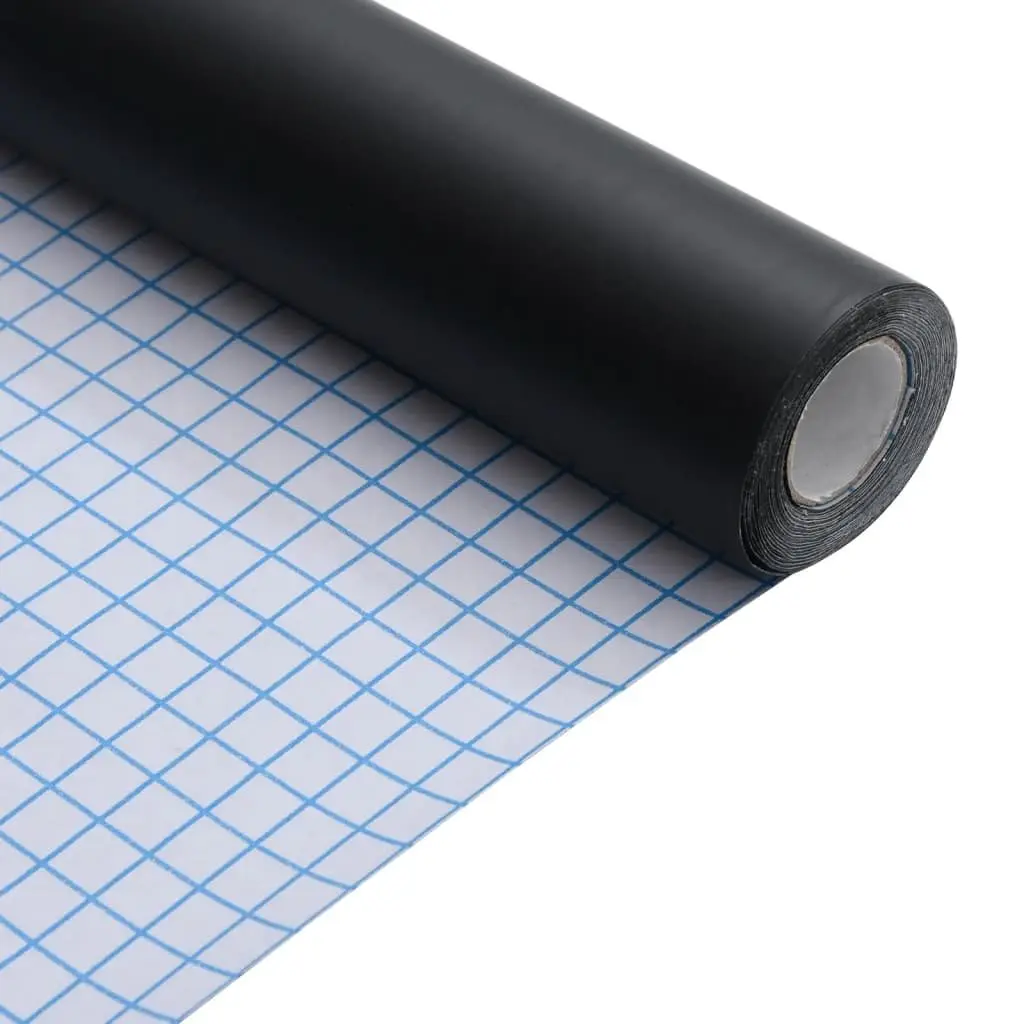 Self-Adhesive Matte Black Furniture Sticker Vinyl Wrap 90x500cm DIY Protection