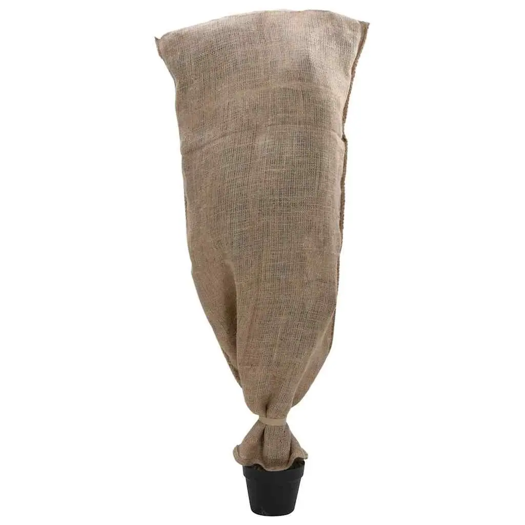 Jute Sacks Storage Bags Garden Home Use 65x135 cm Natural Burlap 10 Piece