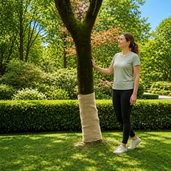 Jute Roll Dimensions 1x5m Natural Burlap Material