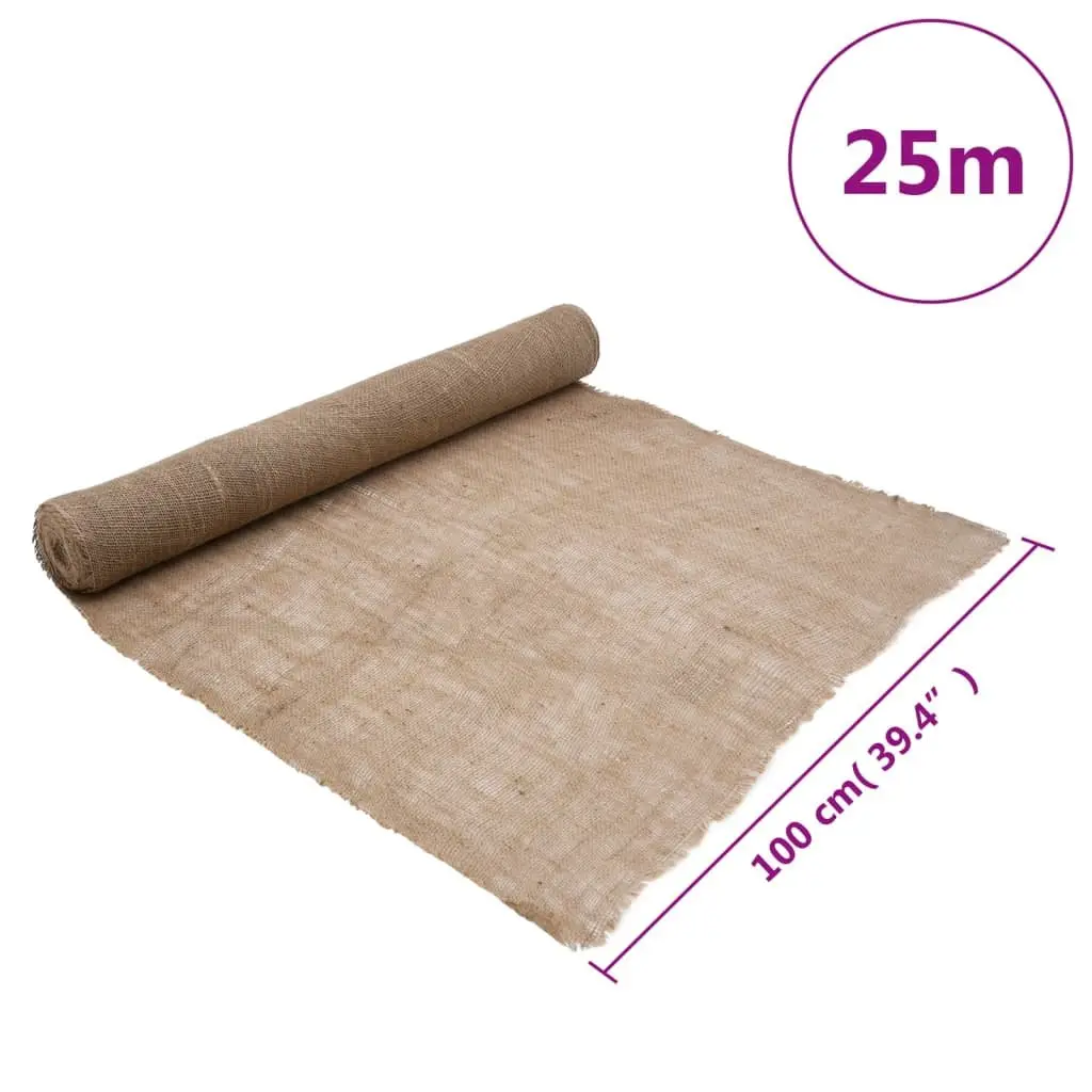 Jute Roll Table Runner Natural 1x25 m Rustic Decor Craft Wedding Party