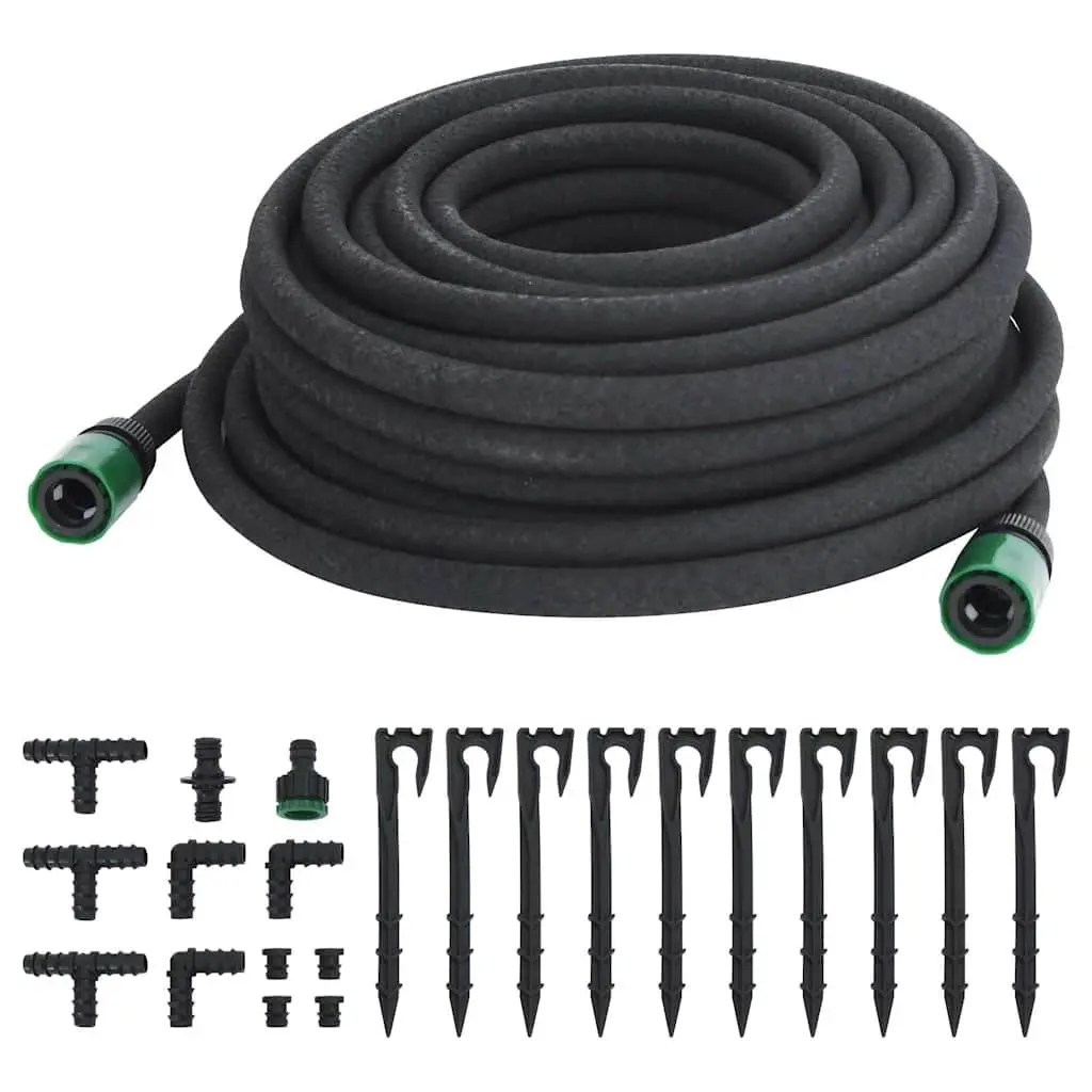 25m Black Soaker Hose for Garden Use