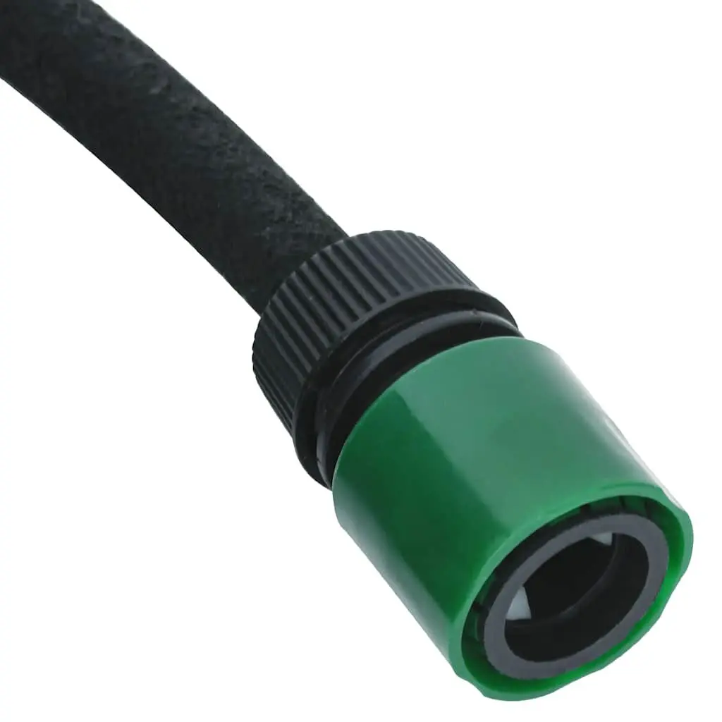 Black Rubber Soaker Hose, 100m Length and 0.6" Diameter