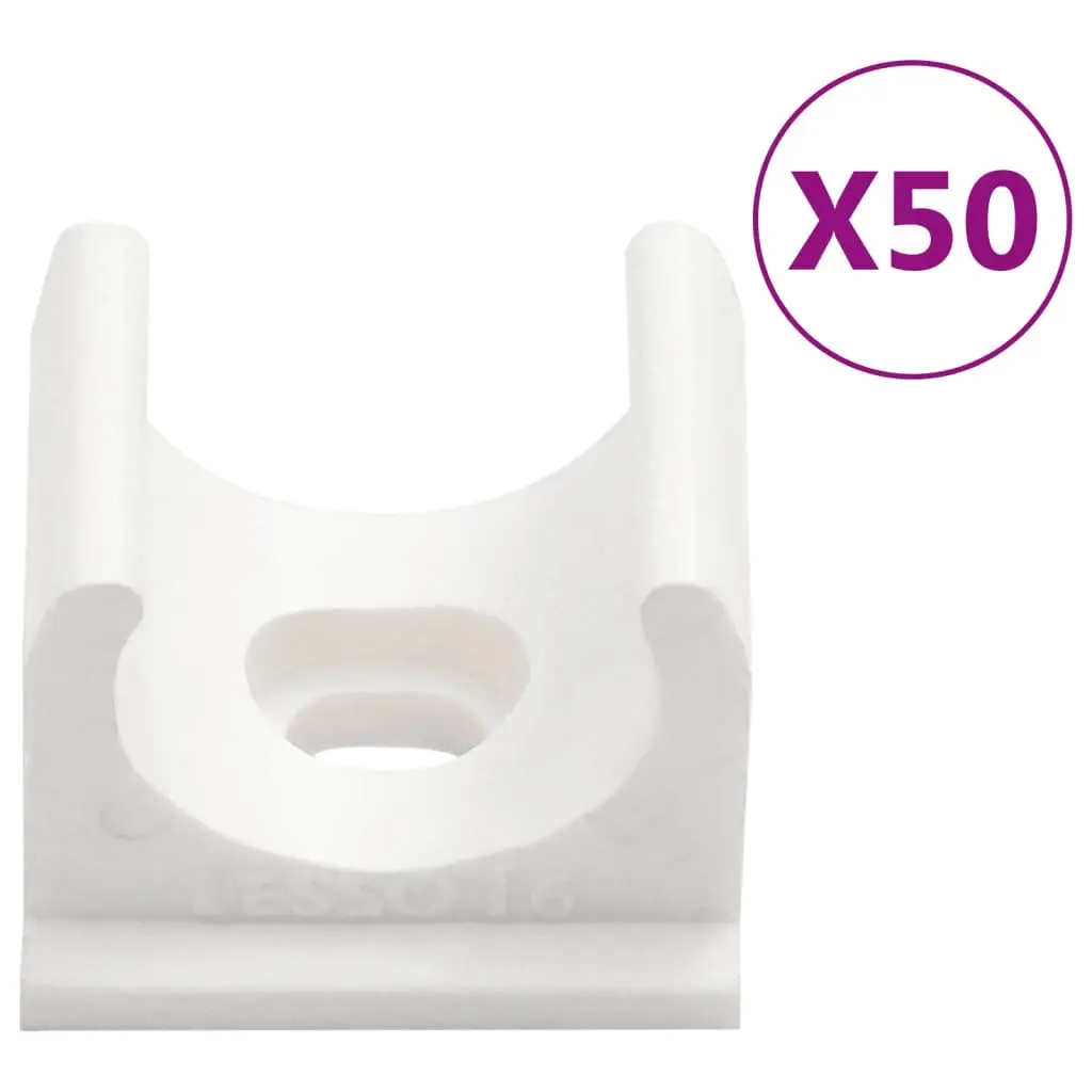 Cable Trunking for Home and Office 30m Ø16mm PVC Wire Cover Channel Clips White