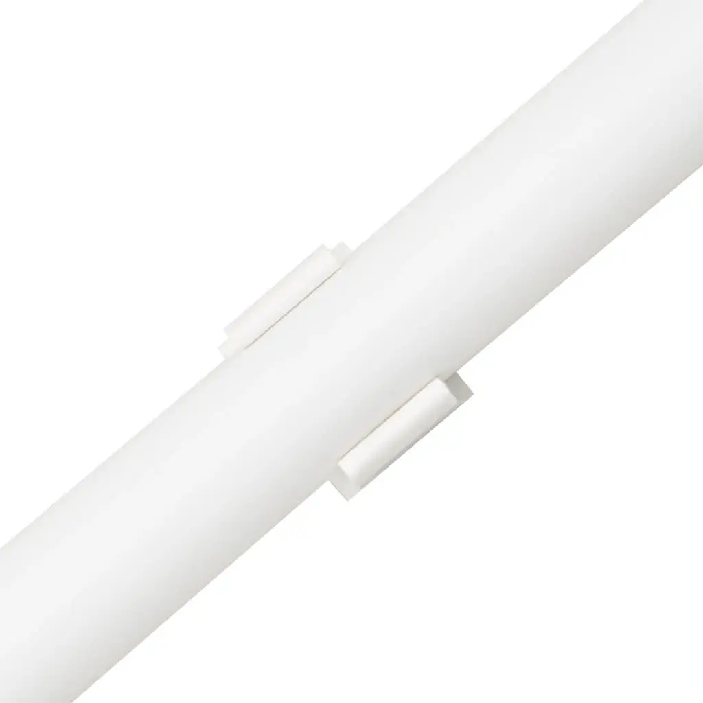 Cable Trunking for Home and Office 30m Ø16mm PVC Wire Cover Channel Clips White