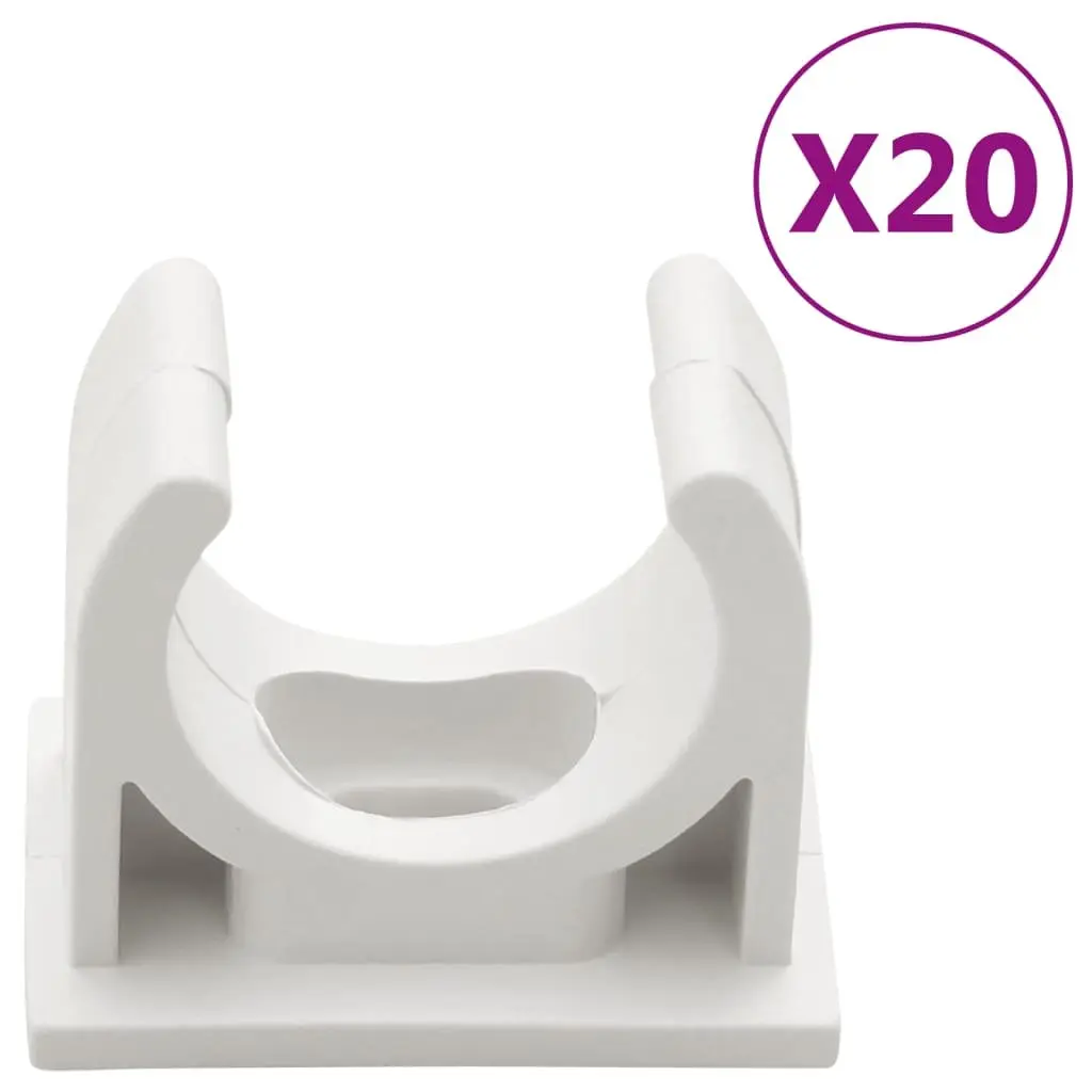 Cable Trunking Wall Floor Organiser 20mm White PVC 10m
