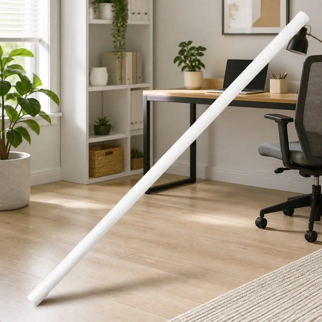 Cable Trunking 30m Length, 25mm Diameter, White PVC Material