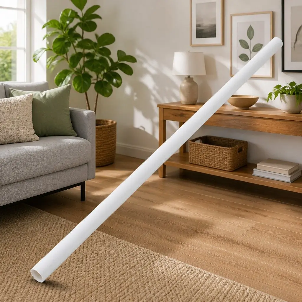 White PVC Ø30mm Cable Trunking 10m