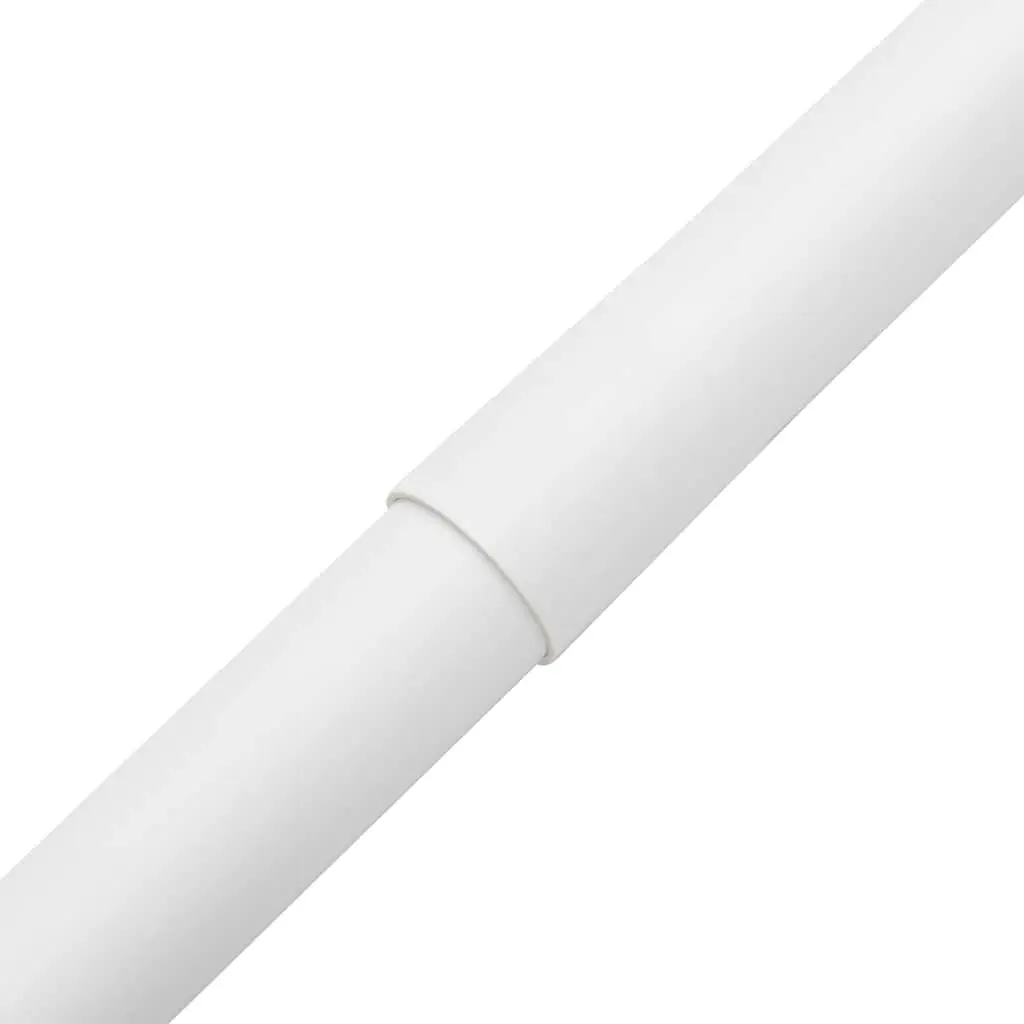 Cable Trunking with Clips 30mm Diameter 30m White PVC Cord Cover Organizer