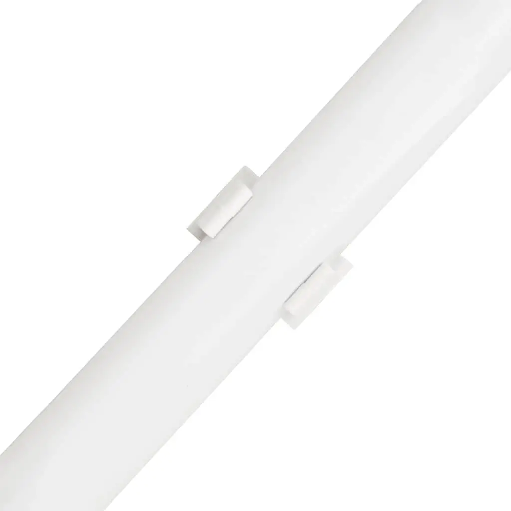 Cable Trunking with Clips 30mm Diameter 30m White PVC Cord Cover Organizer