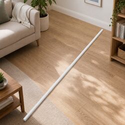10m White PVC Cable Trunking with 10 Channels, 10x10mm