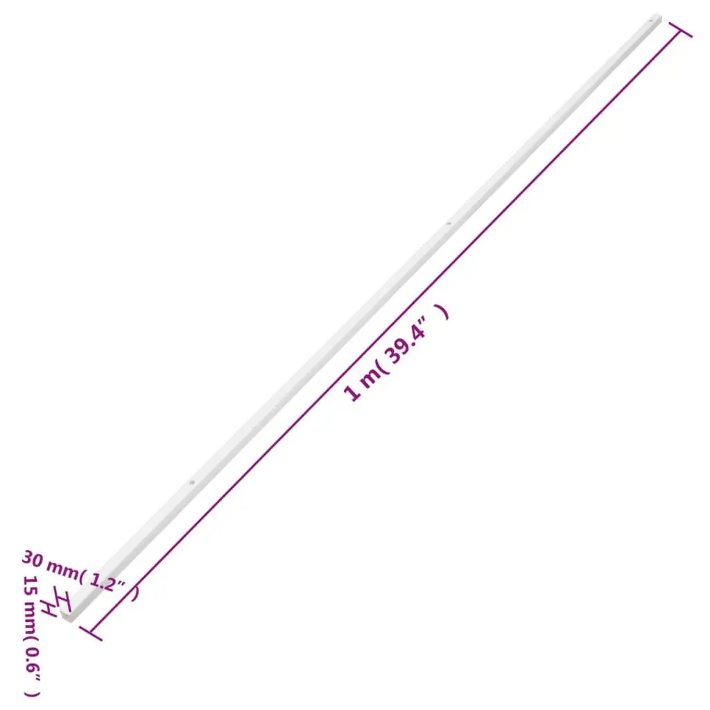 Cable Trunking for Home and Office 30x15mm 10m White PVC Cord Cover Organiser Management Channel