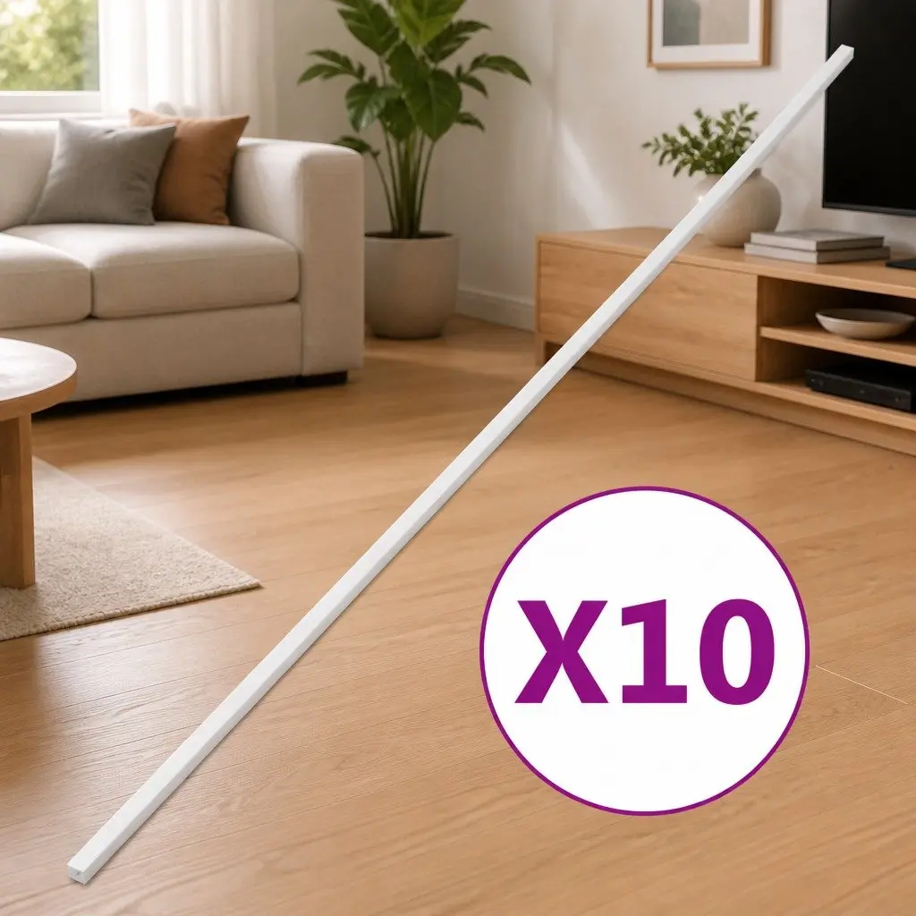 25x16mm White PVC Cable Trunking 10m