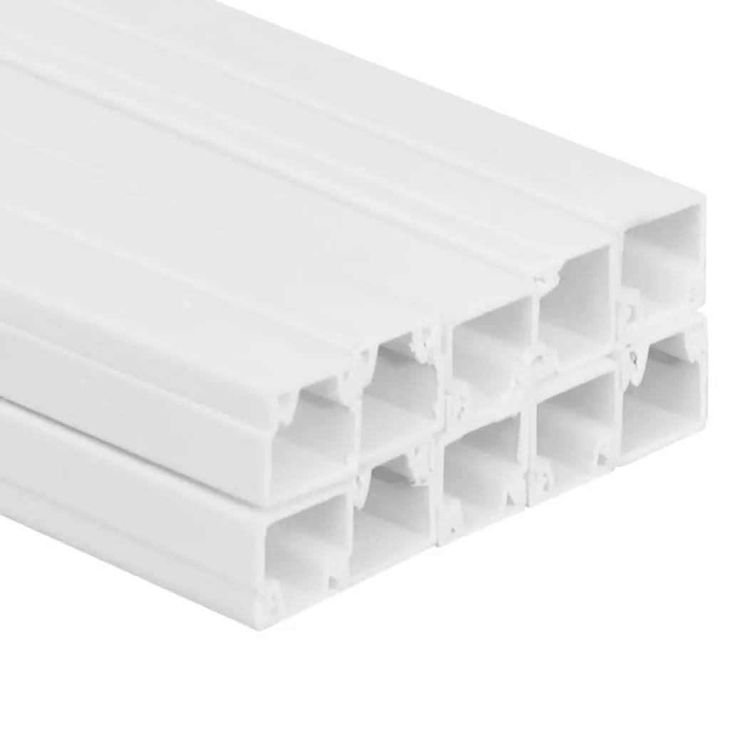 25x16mm White PVC Cable Trunking 10m