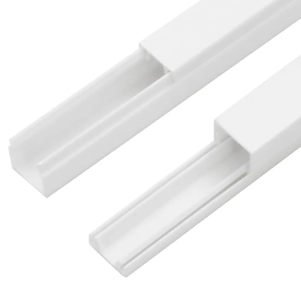 25x16mm White PVC Cable Trunking 10m