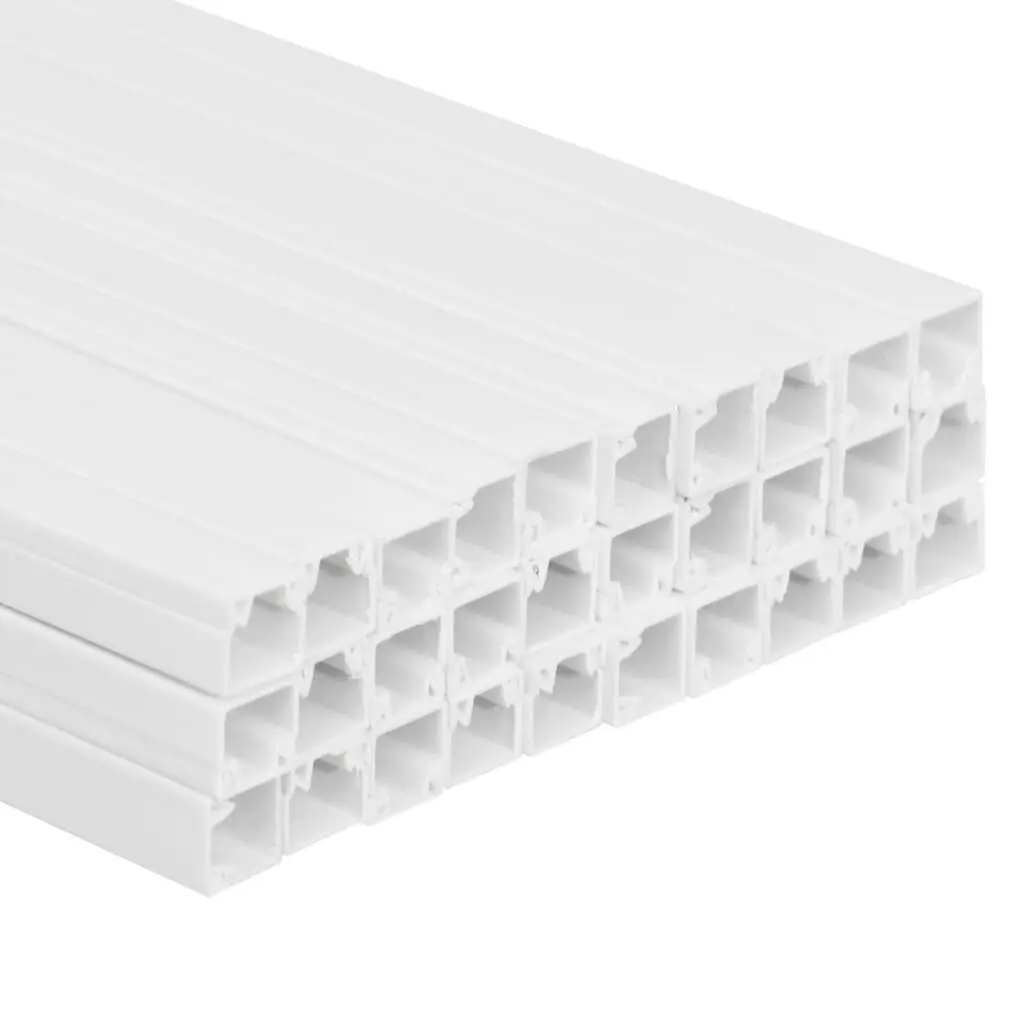 Cable Trunking 25x16mm 30m White PVC Channel Cord Cover Organiser