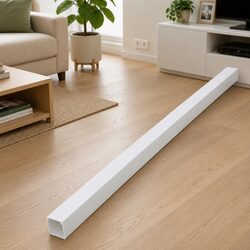 Cable Trunking 40x25 mm 30 m White PVC Wall Floor Ceiling Cord Cover Management