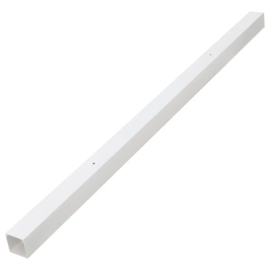 Cable Trunking 40x25 mm 30 m White PVC Wall Floor Ceiling Cord Cover Management