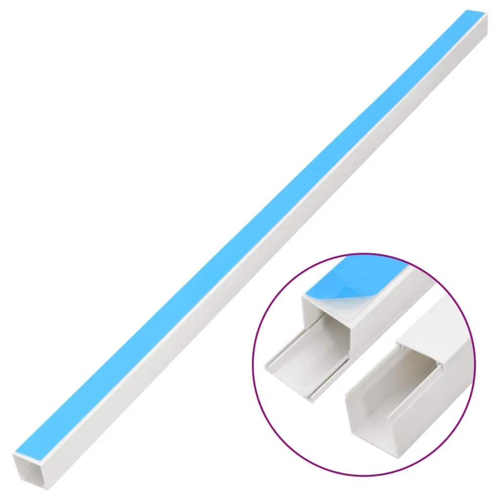Self-Adhesive PVC Cable Trunking 30x20mm, 10m in White