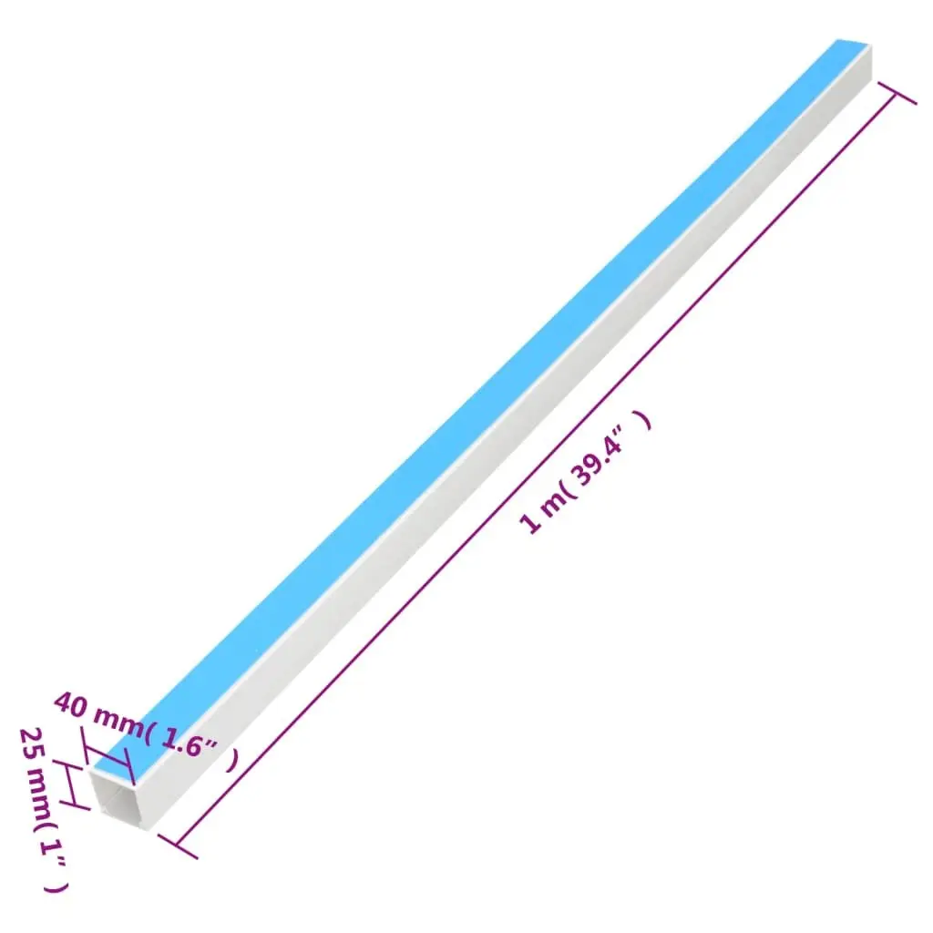 Cable Trunking 40x25mm 30m White PVC