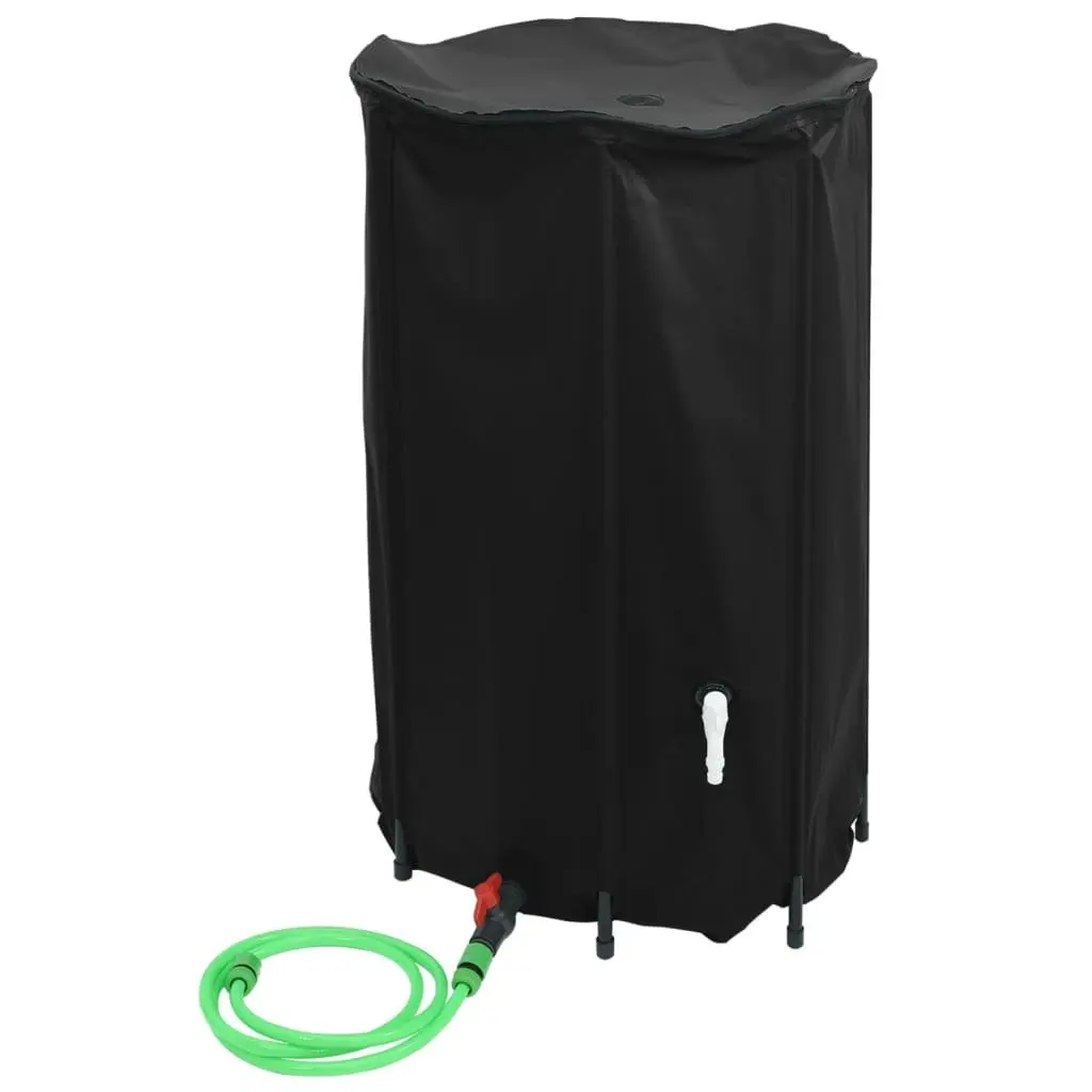 Water Tank 500L Foldable Collapsible Rainwater Storage Garden Black