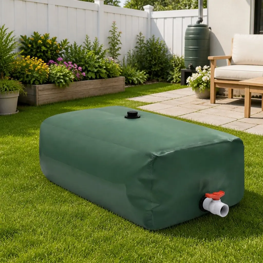 500L Foldable Water Tank with Tap
