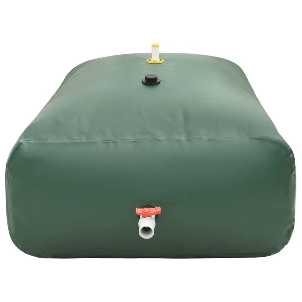 Foldable Water Tank 5000L Garden Storage with Tap Green PVC Container