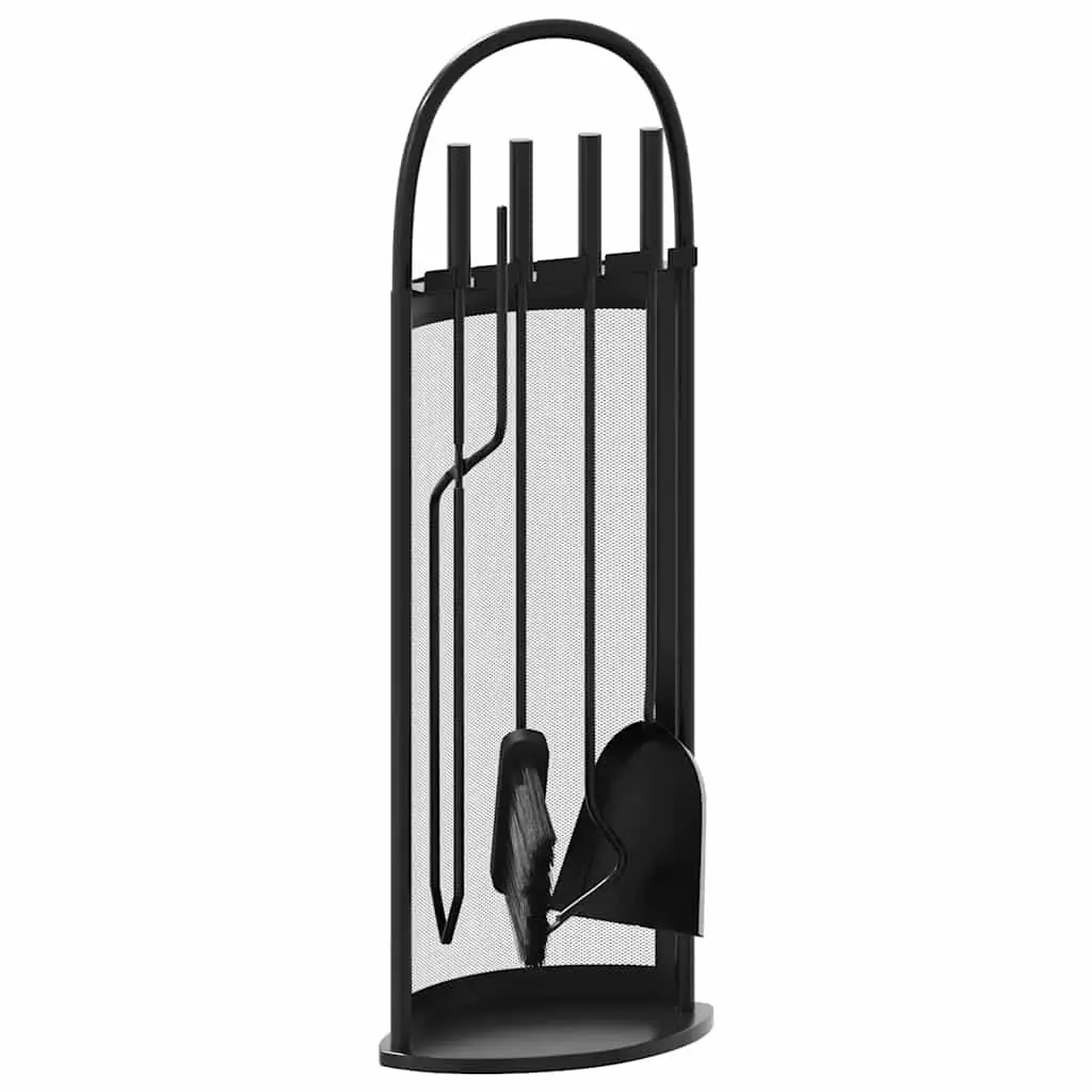 5-Piece Black Fireplace Tool Set