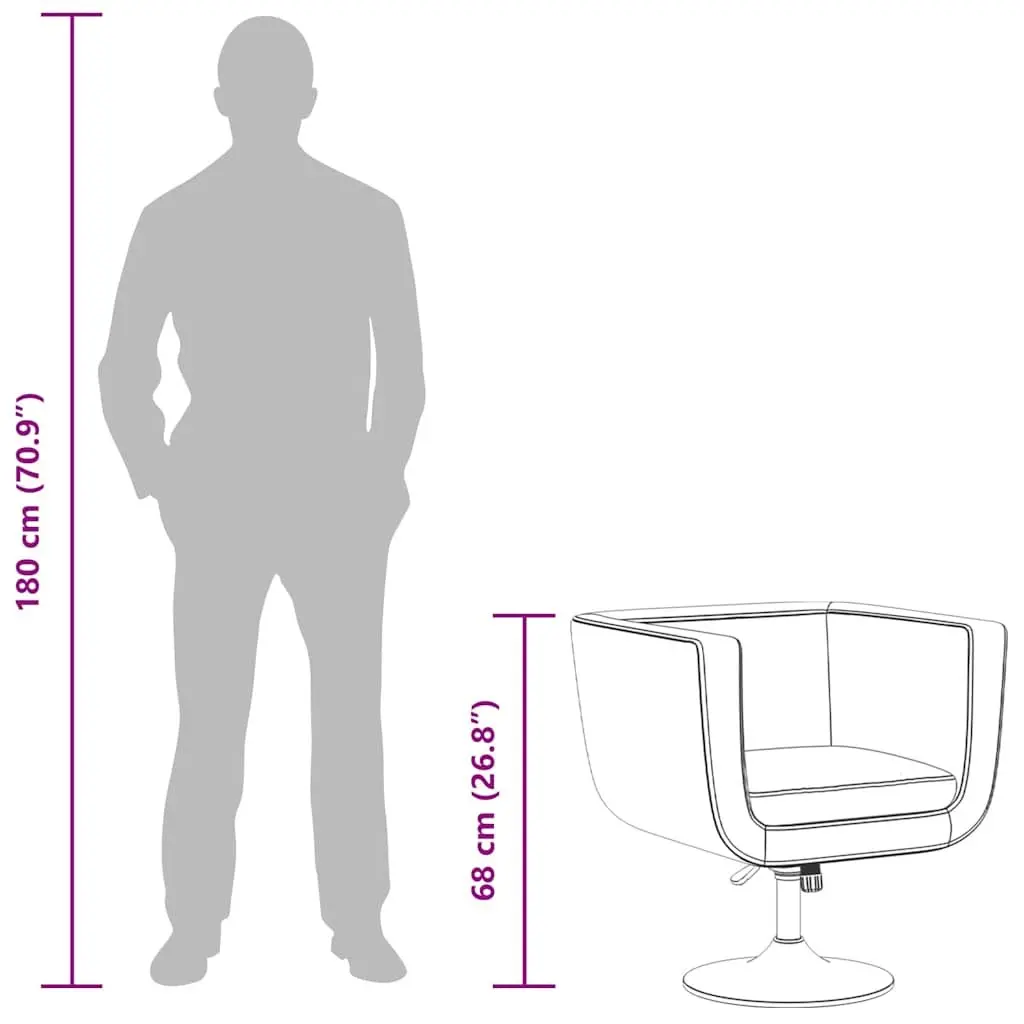 Bar Chairs 2 pcs White Swivel Armchairs Height Adjustable Padded Seat Office