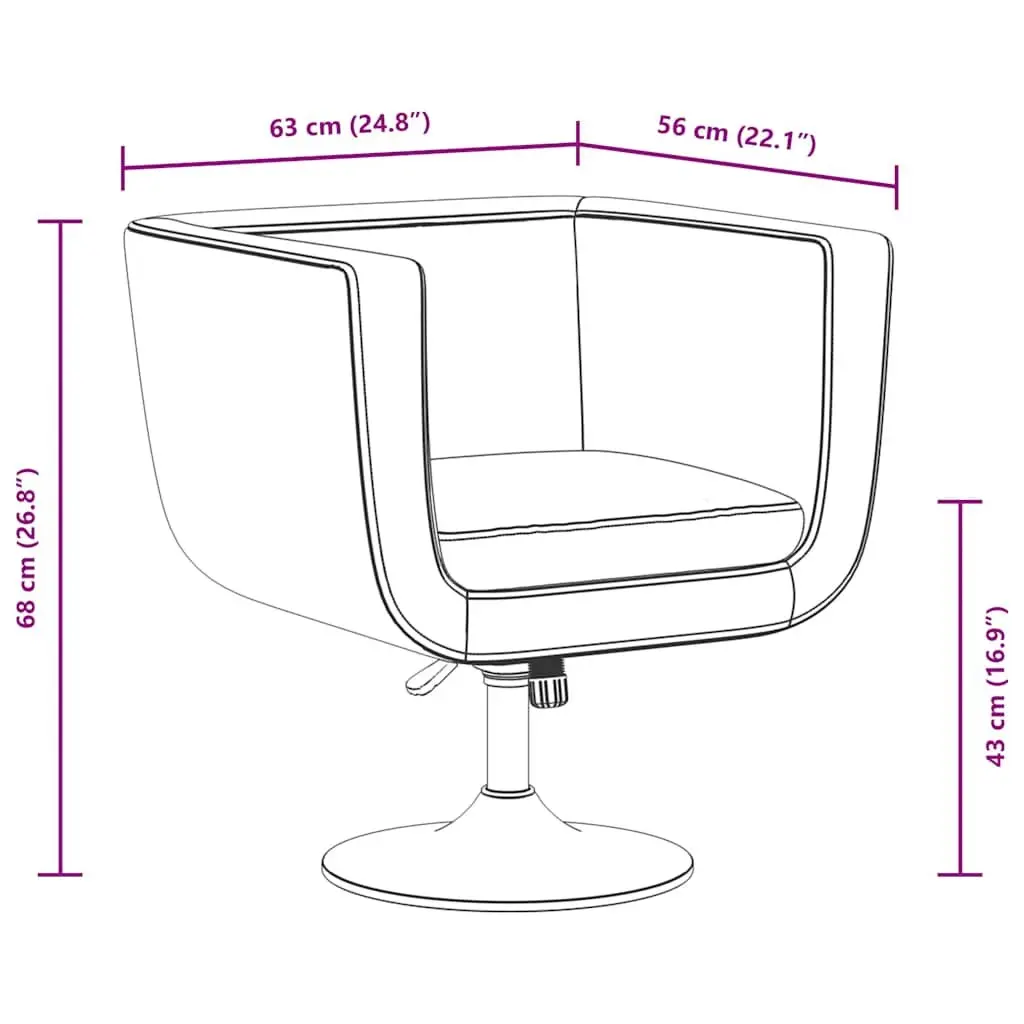 Bar Chairs 2 pcs White Swivel Armchairs Height Adjustable Padded Seat Office
