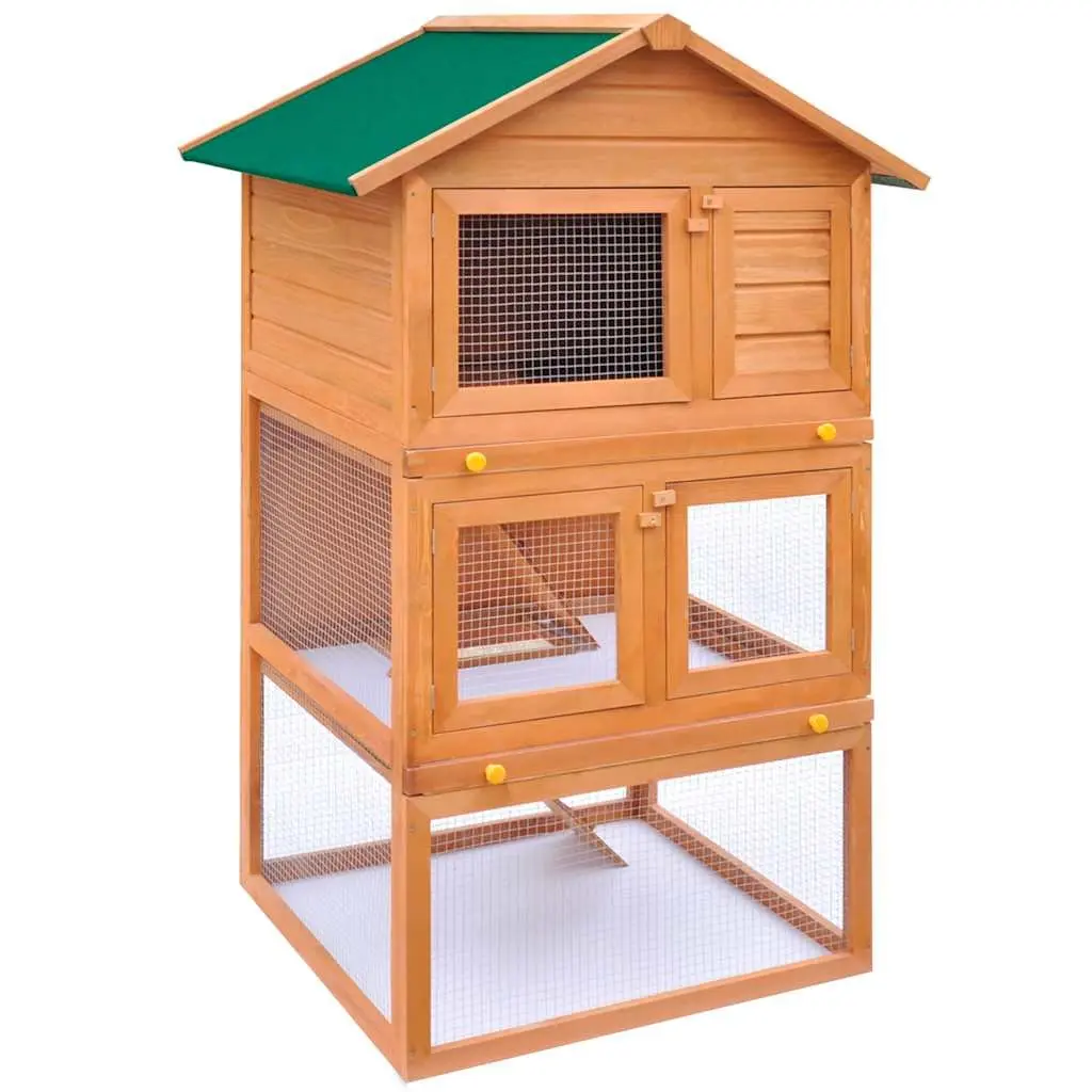 Rabbit Hutch 3 Layer Outdoor Enclosure for Small Animals