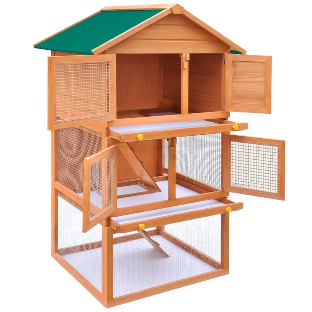 Rabbit Hutch 3 Layer Outdoor Enclosure for Small Animals