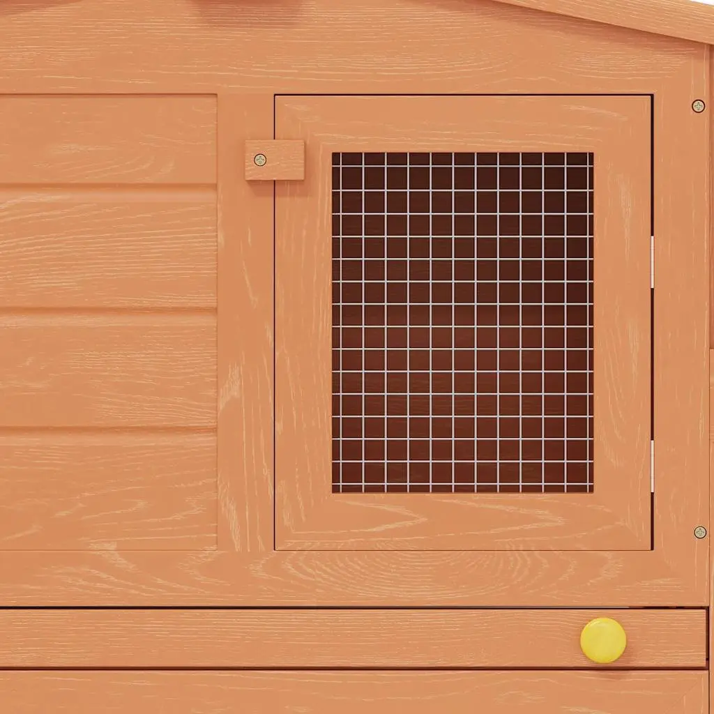 Large Rabbit Hutch Two Storey Small Animal Cage Wooden House Pet Enclosure