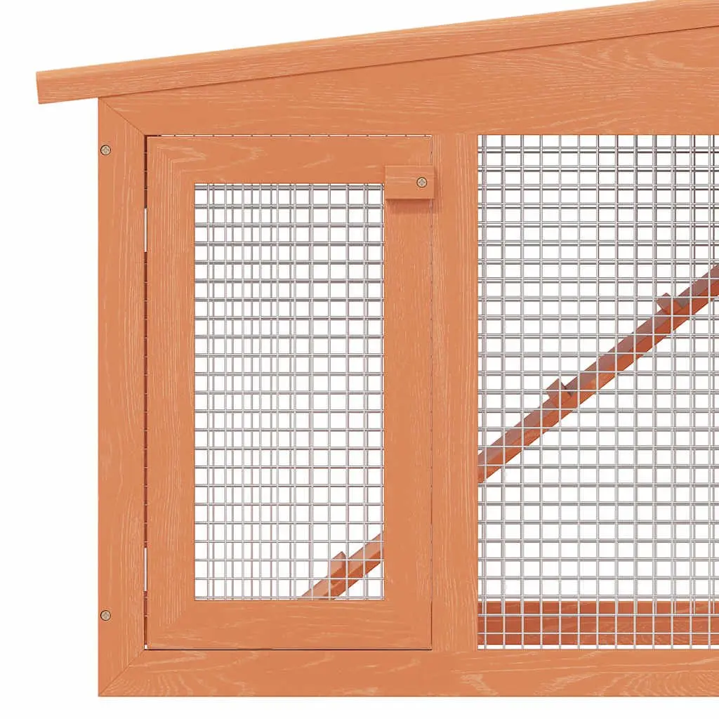 Large Rabbit Hutch Two Storey Small Animal Cage Wooden House Pet Enclosure