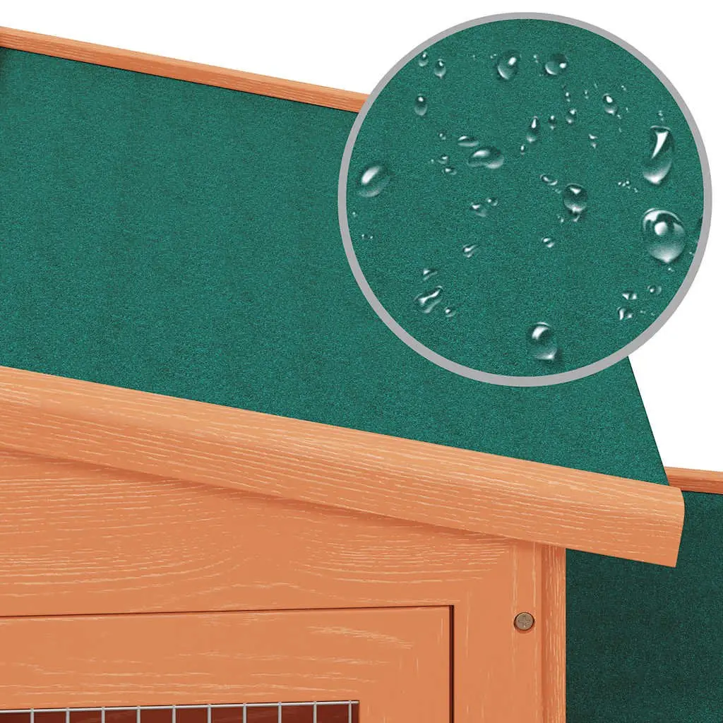 Large Rabbit Hutch Two Storey Small Animal Cage Wooden House Pet Enclosure
