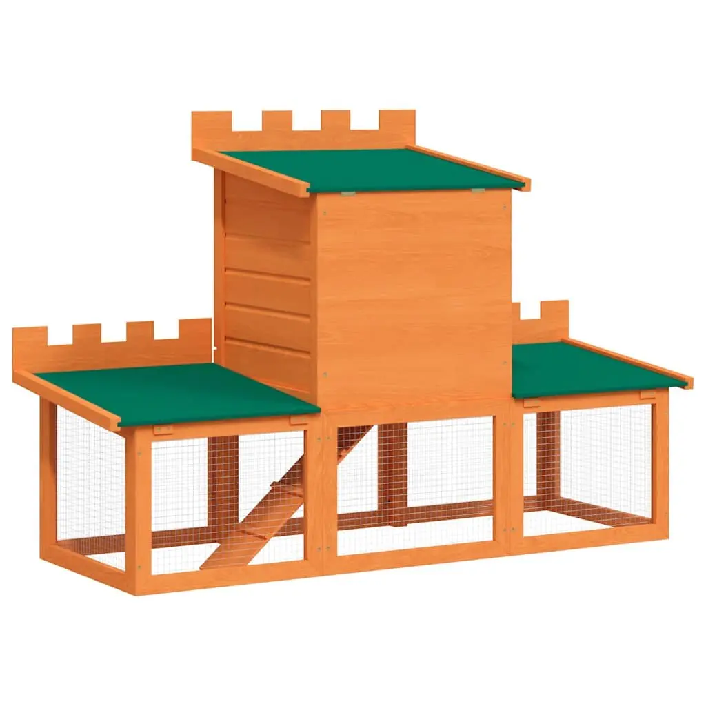 2-Layer Outdoor Rabbit Hutch
