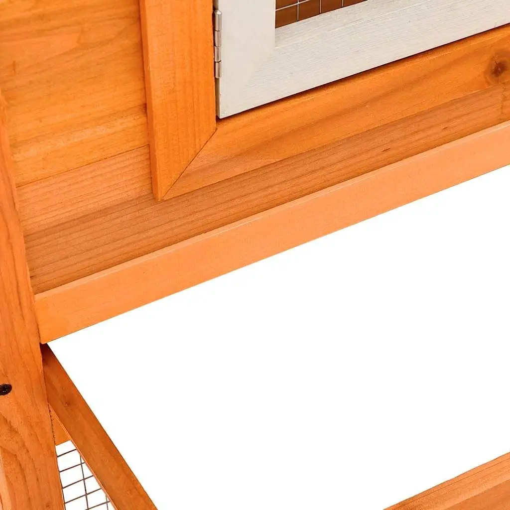 Rabbit Hutch Double House Large Outdoor Pet Cage 2 Layer Small Animal Habitat
