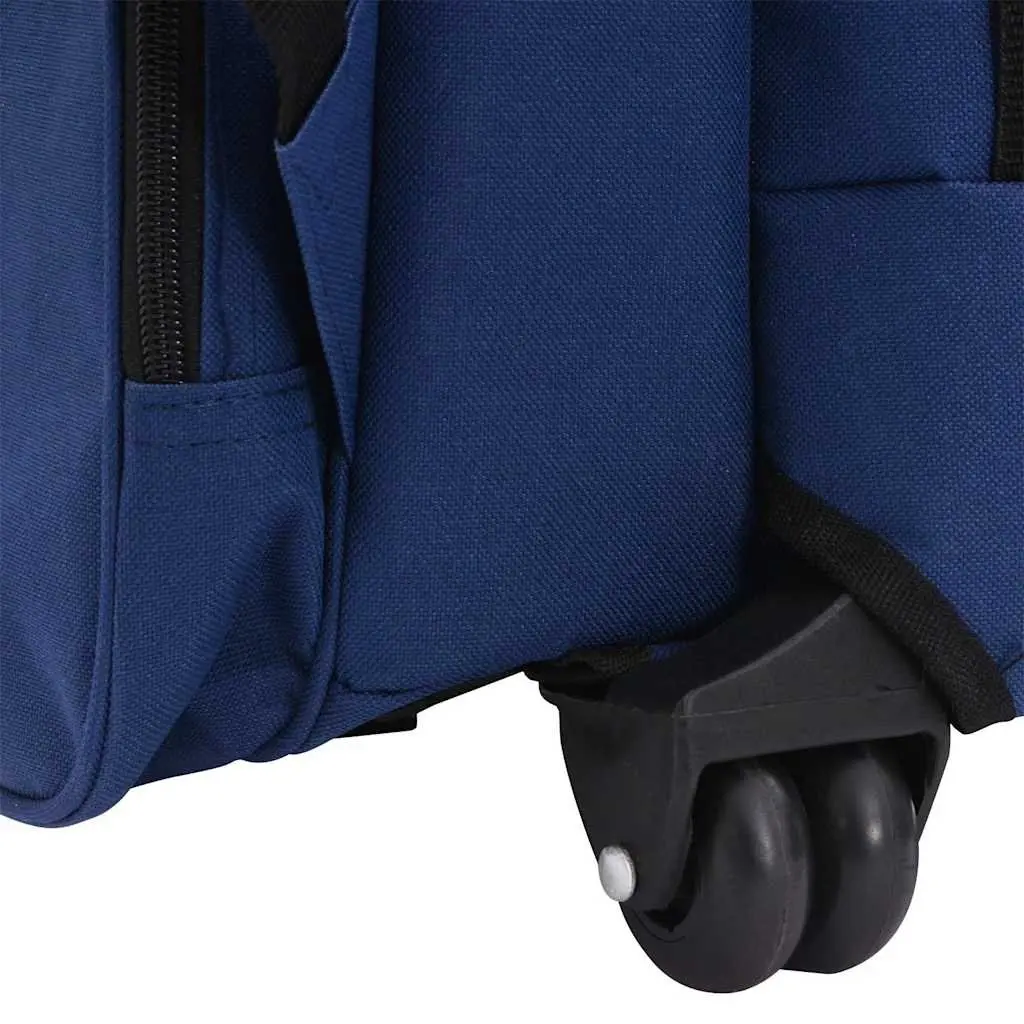 Pet Trolley Foldable Multipurpose Stroller Carrier Backpack Handbag Blue
