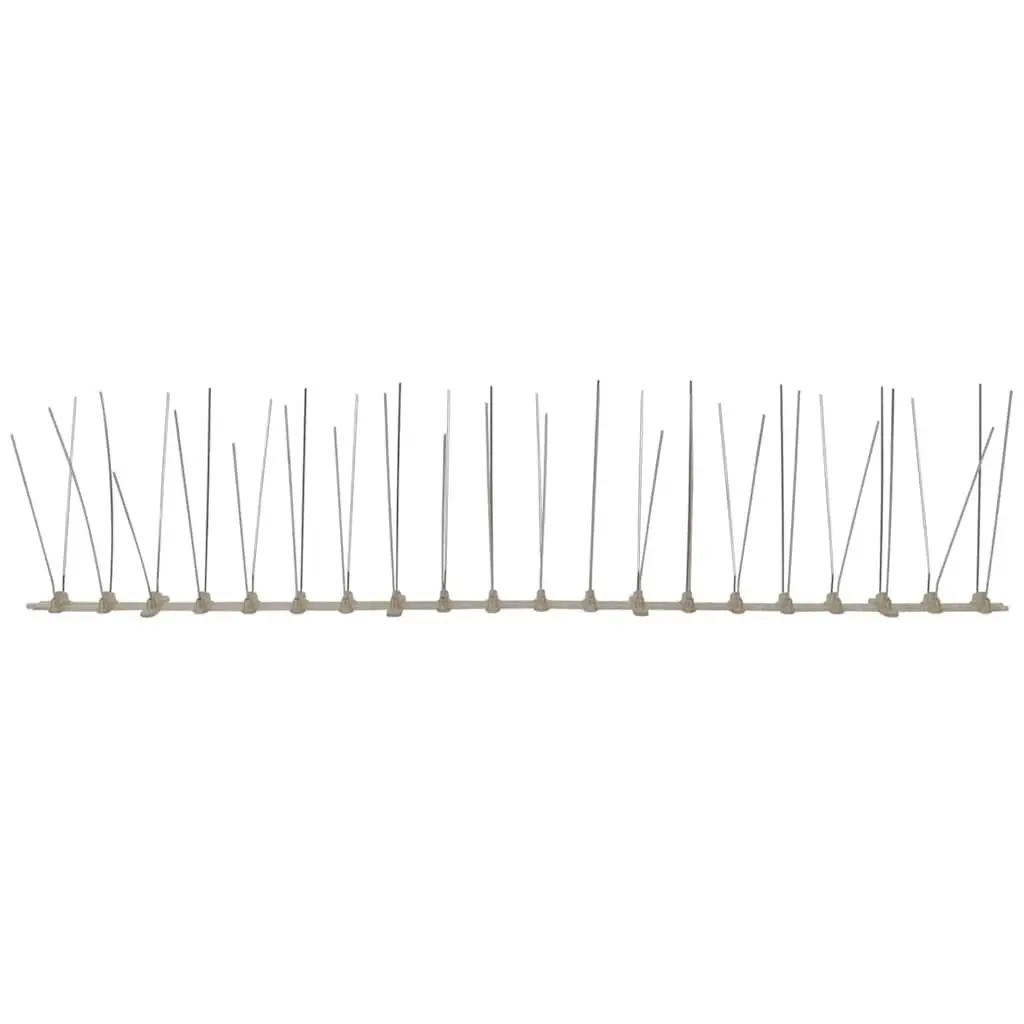 Bird & Pigeon Spikes Set of 6 3m 4-Row Anti Bird Deterrent Pest Control Spikes