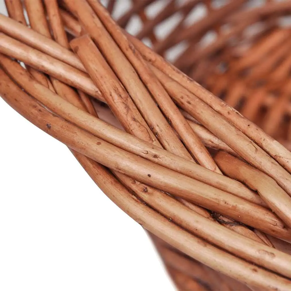 Dog Basket Pet Bed Natural Willow 69cm Brown Indoor Outdoor Garden Kitten Puppy