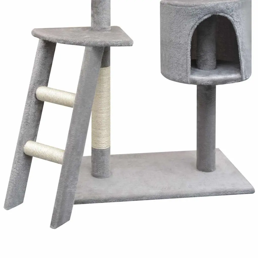 150cm Grey Cat Tree with Sisal Posts