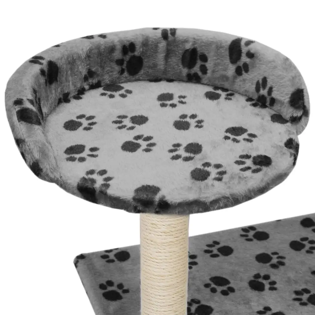 95cm Grey Cat Tree with Sisal Scratching Posts