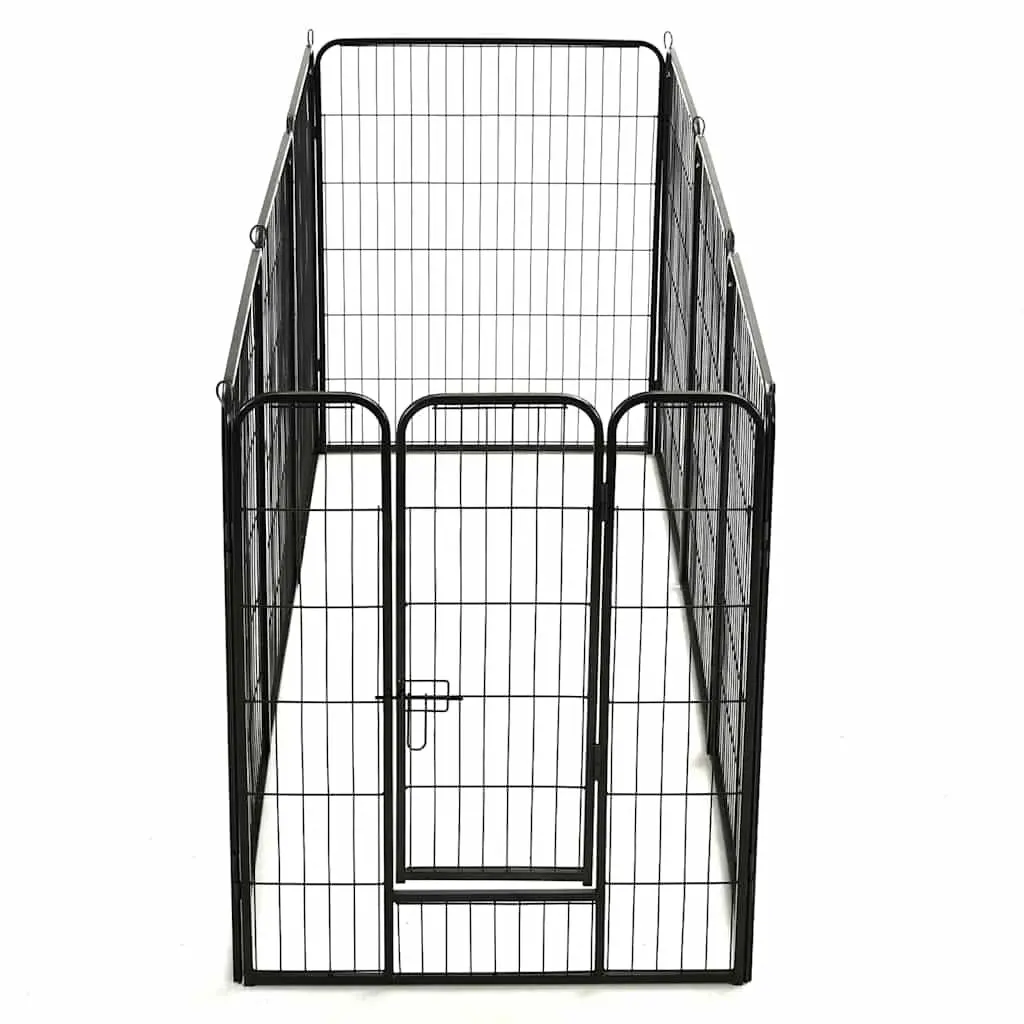 Dog Playpen 8 Panels Indoor Outdoor Exercise Run 80x100cm