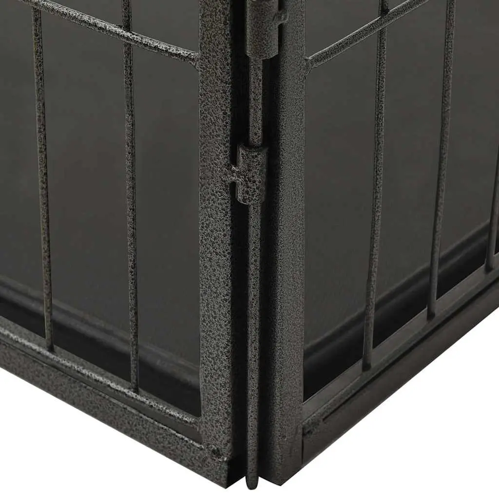 Dog Playpen Steel Puppy Exercise Pen Hinged Door Outdoor Indoor Pet Run