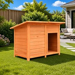 Dimensions: 120 x 77 x 86 cm Wooden Dog House