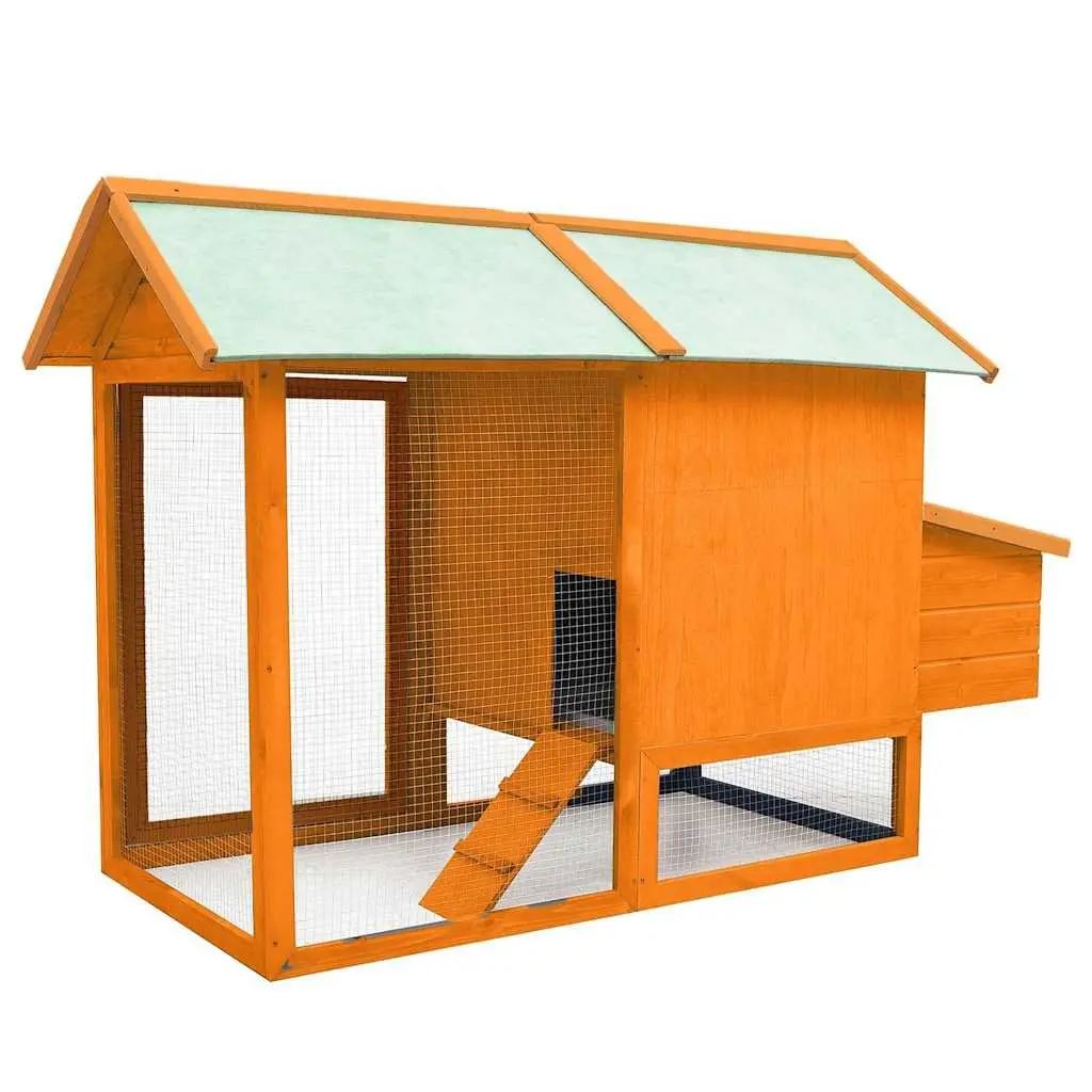Chicken Cage Coop Hutch for Backyard Use 170x81x110 cm