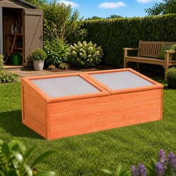 Wooden Cold Frame Greenhouse - 100 x 50 x 34 cm