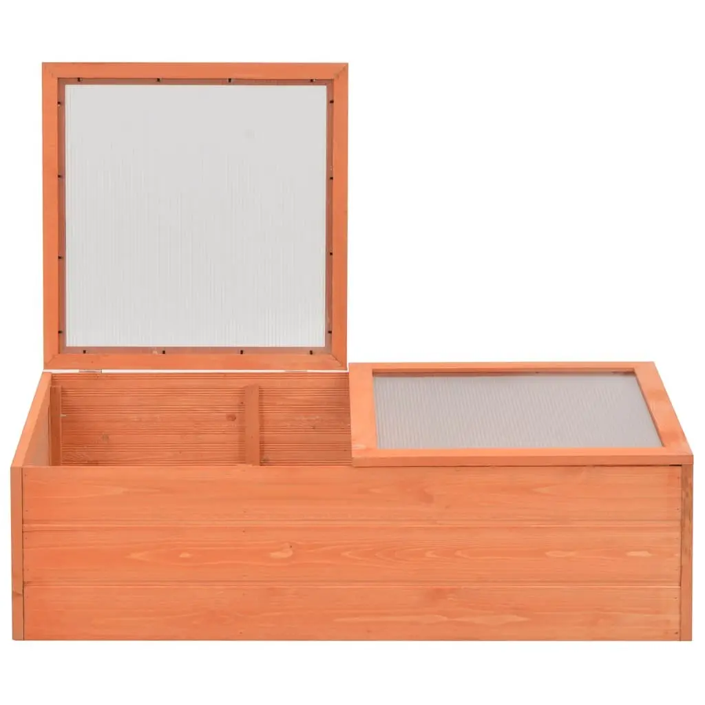 Wooden Garden Greenhouse Cold Frame 100x50x34cm