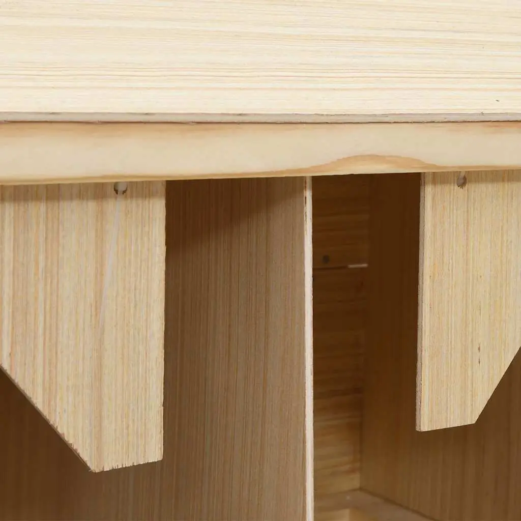 Chicken Laying Nest 4 Compartments Wooden Poultry Nesting Box Egg Collection