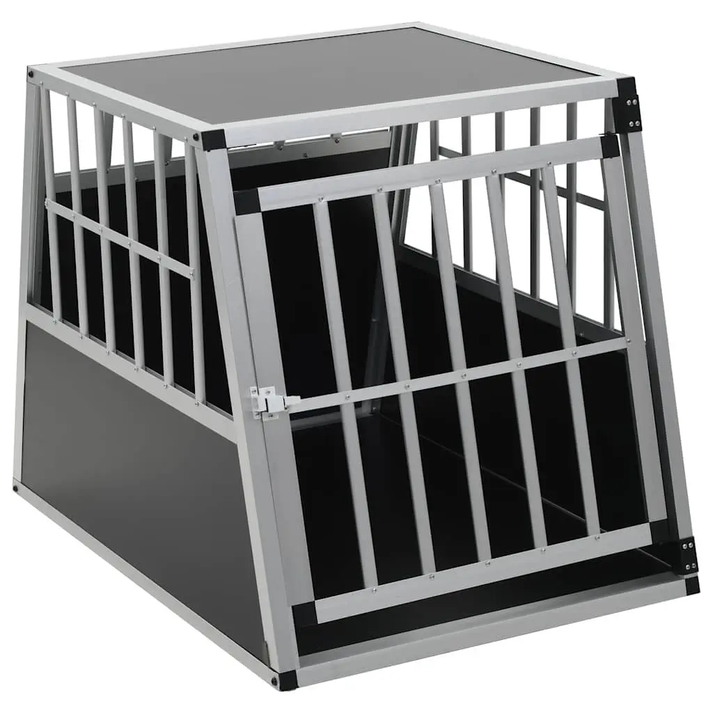 Dog Cage Portable for Car Travel Single Door 65x91x69.5 cm Lightweight Easy Access